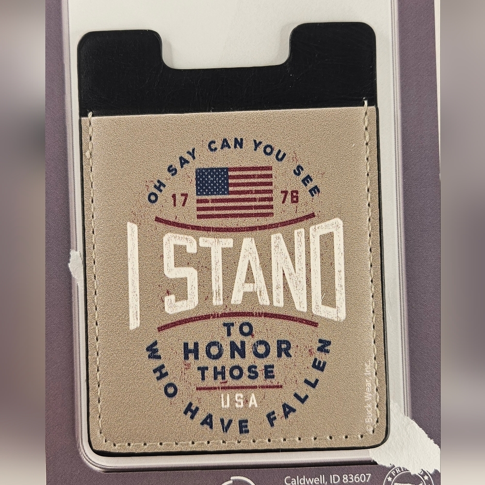 Buck Wear Adhesive Veteran Faux Leather Phone Pocket BUNDLE 2 GET 1 FREE